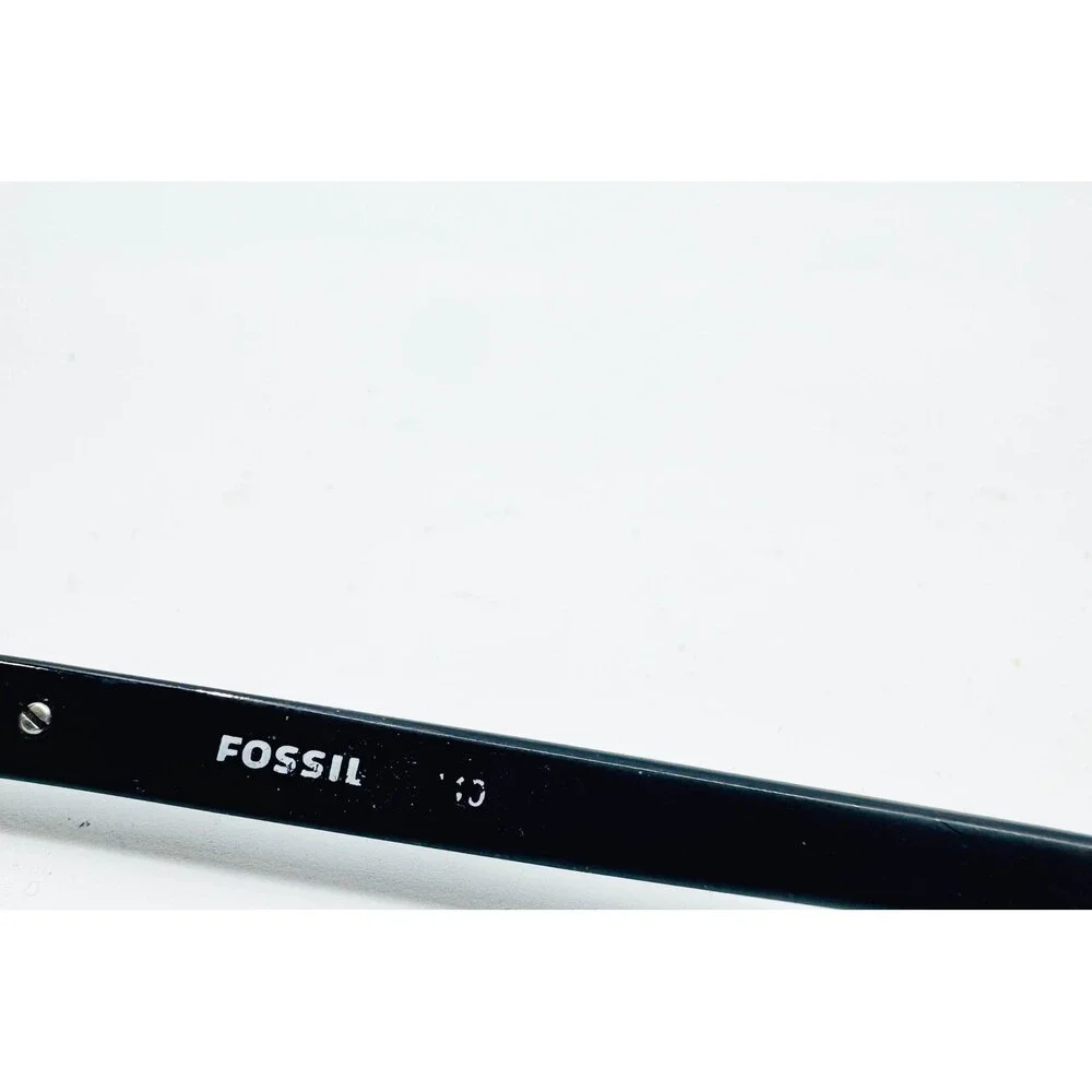 Fossil Chase JCG Eyeglasses Frames Mens Black Rectangle 49-18-140